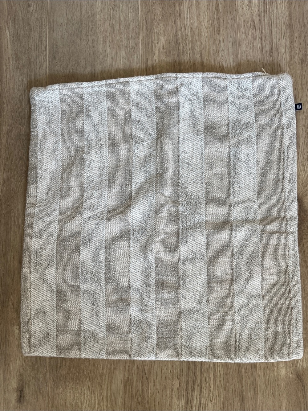 Striped pillow case